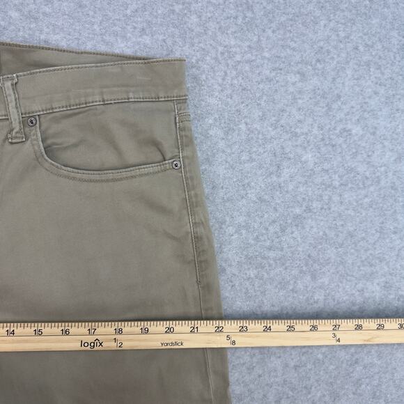 Lucky Brand Beige 121 Heritage Slim Chino Pants Mens 36x30 Mid Rise Classic Fit - Picture 11 of 15